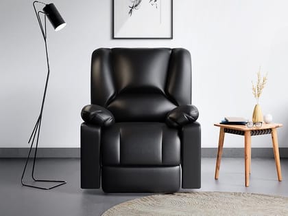 Rhine V3 1 Seater Recliner (Synthetic Leather, Brown) Rhine V3 1 Seater Recliner (Synthetic Leather, Brown)