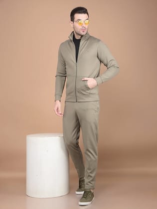 Olive High Neck Tracksuit-M / Olive