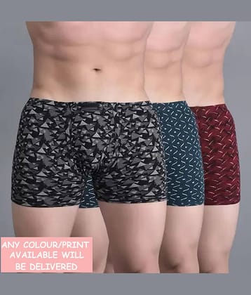 CAVENDRES Pack of 3 Nylon Trunks For Men's ( Multicolor1 )