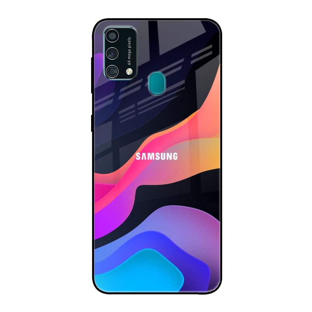 Colorful Fluid Glass Case for Samsung Galaxy F41