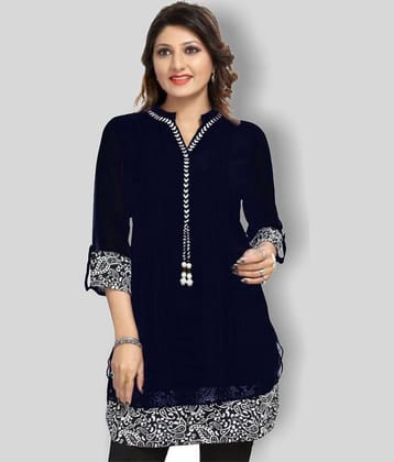 Georgette Short Kurti For Women (Pack of 1)