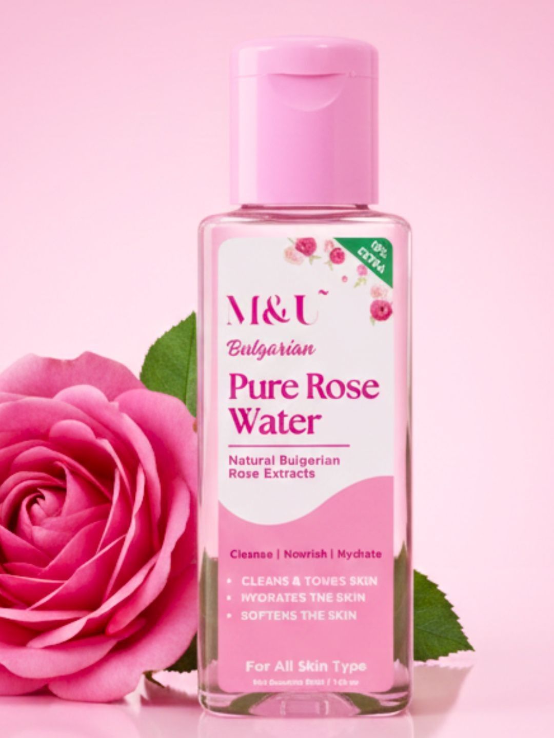 Pure Rose Water Toner For Face 50ml For Clear & Smooth Skin - 50g