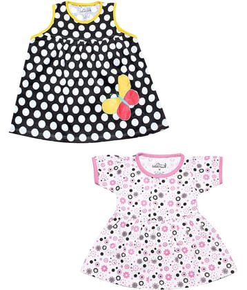 Babeezworld Baby Girls 100% Cotton Frocks ( Multi )
