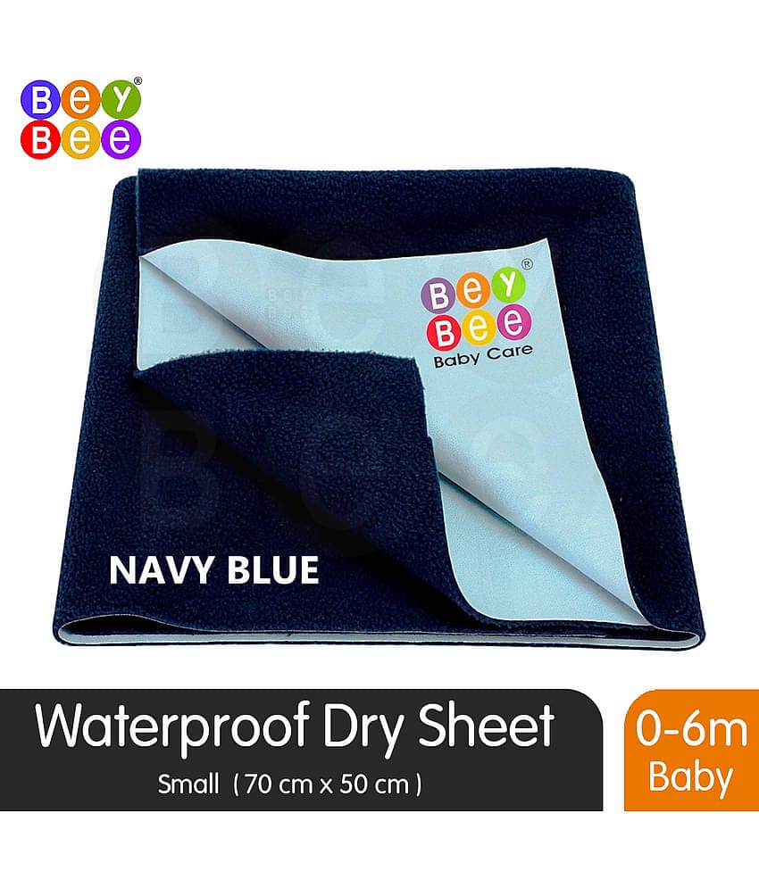 Beybee Navy Blue Laminated Waterproof Sheet ( 50 cm × 70 cm - 1 pcs )