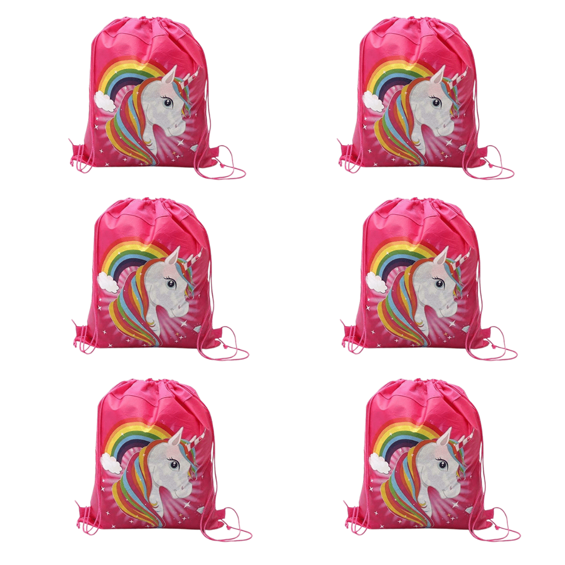 6 Pcs/Set Unicorn Goodies Bag for Kids