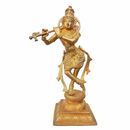 Brass Dancing Krishna (BSMAS348)