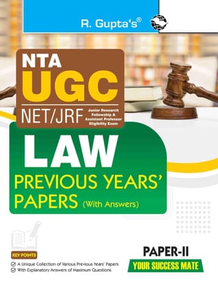 NTA-UGC-NET/JRF: LAW (PAPER-II) Previous Years' Papers (With Answers) [Paperback] [Aug 02, 2025] RPH Editorial Board