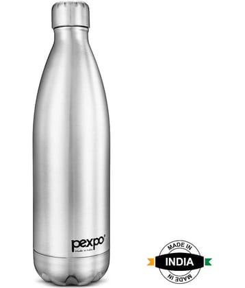 Pexpo 500ml 24 Hrs Hot and Cold ISI Certified Flask, Electro Vacuum insulated Bottle (Pack of 1, Silver)