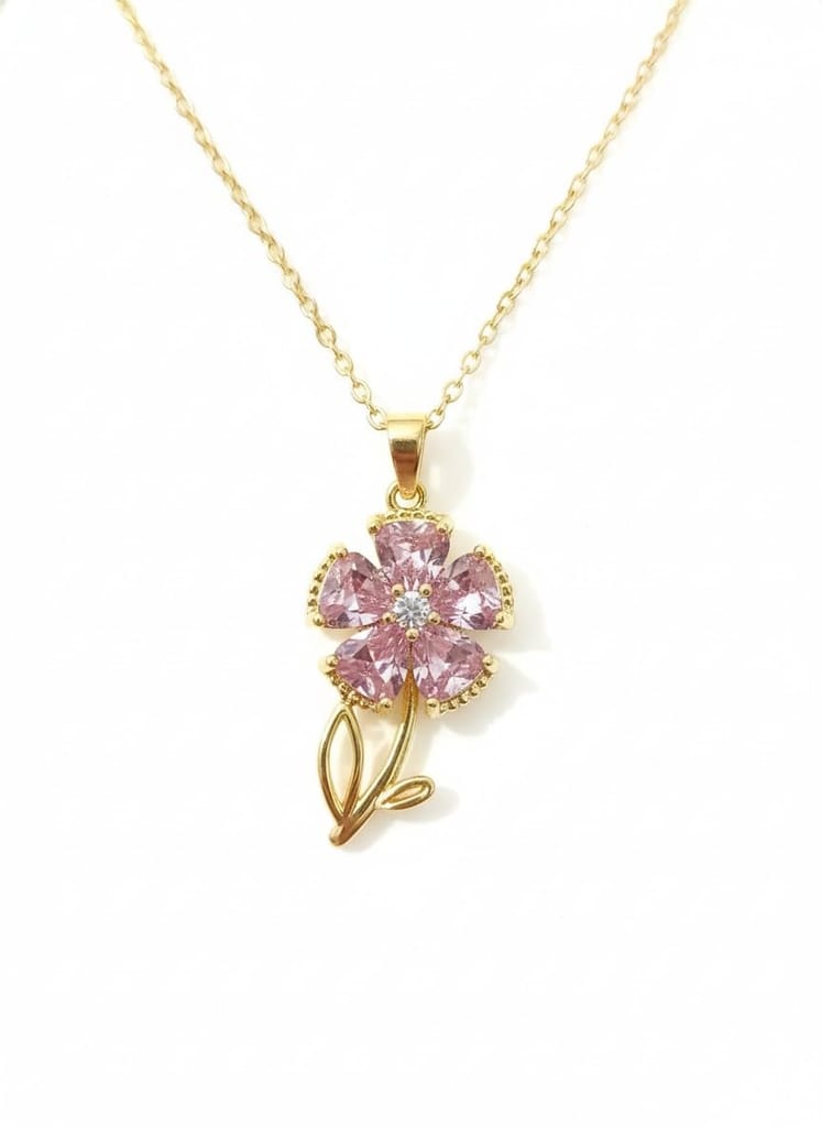 GemGleam - Crystal Pendant Chain Necklace, Hypoallergenic, Anti-Tarnish, Gift Gold Plated Chain with Locket for Women, Waterproof - Anti-Tarnish, Skin Friendly, Lightweight - Gift for Wife, Girlfriend, Friend (Dolphin Heart)