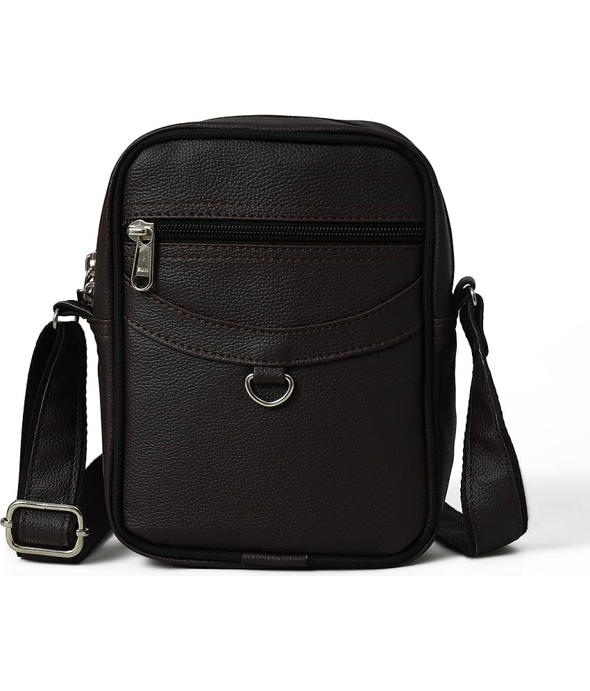 MATRICE - Brown Solid Messenger Bag