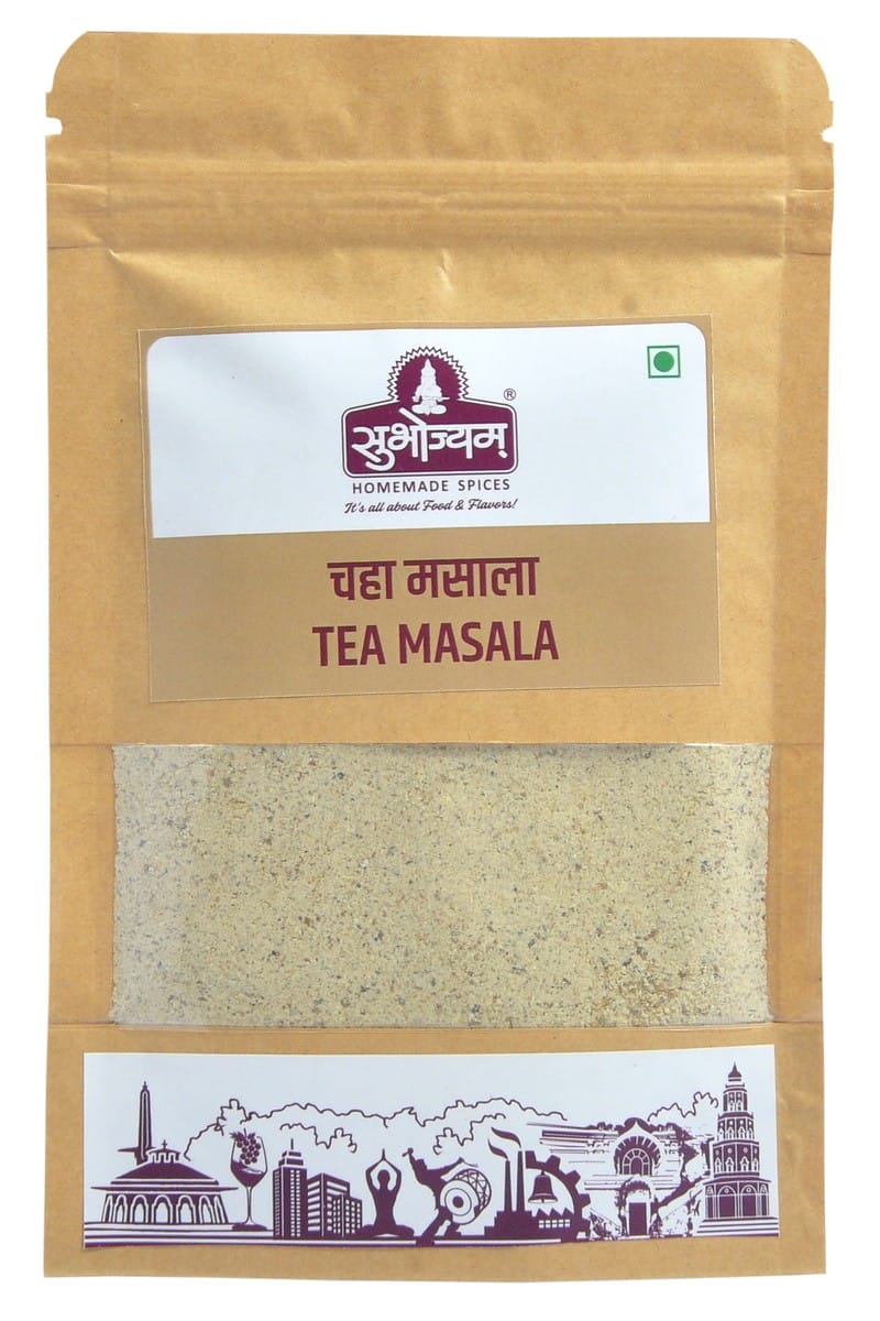 Subhojyam Tea Masala (50g) | Premium Whole Spice Blend | Perfect Masala Chai & Iced Tea