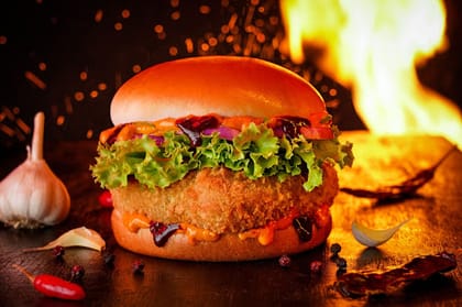 Korean Crispy Chicken Burger