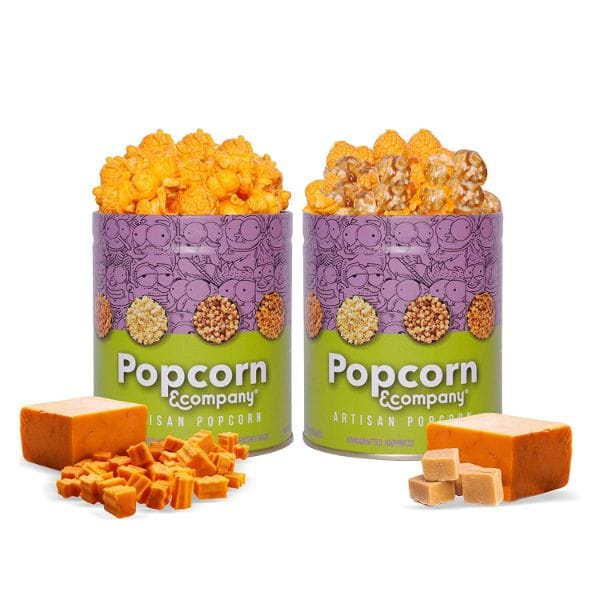 Popcorn & Company Festive Gift Combo Pack of 2 Tins 190 Gms