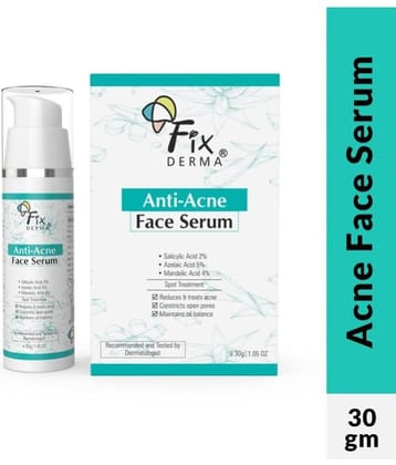 Fixderma Anti Acne , Treats Acne & Acne Spots, for Men & Women 30g, (Pack of 1)