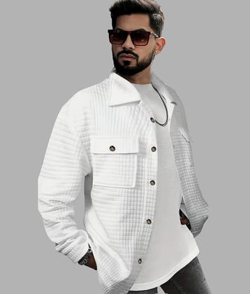 Eyebogler Cotton Polo Collar Men's Sweatshirt - White ( Pack of 1 )