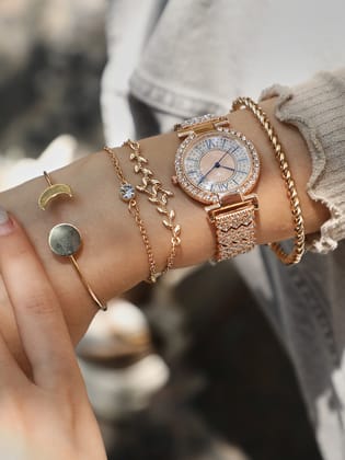 Bryn Rose Gold Watch Combo-Watch Combos
