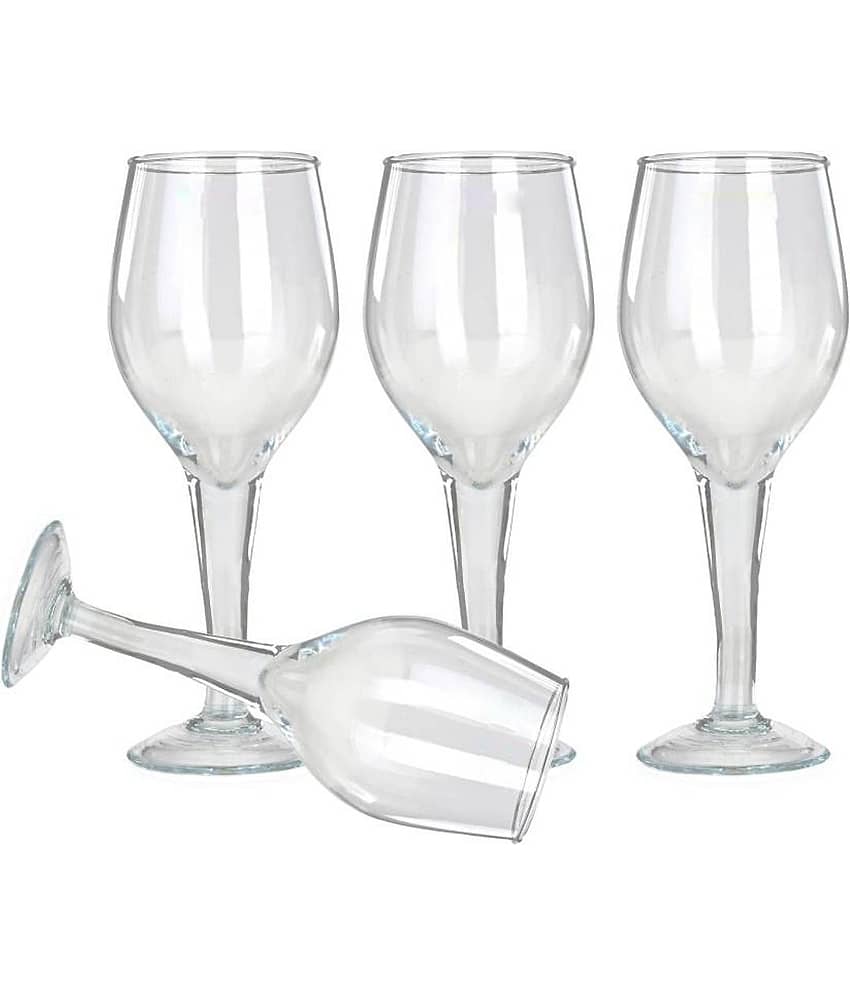AFAST Designer Glass Glass Wine Glasses 250 ml ( Pack of 4 )