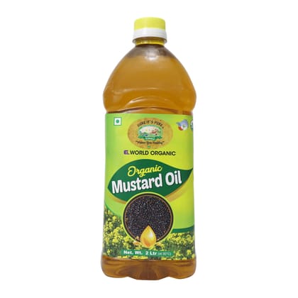 Elworld Agro & Organic Food Products Mustard Oil 1.8 Ltr