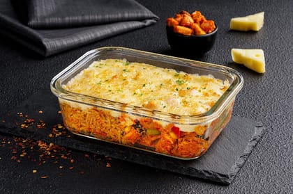 Chicken Tikka Cheezy Rice Pot