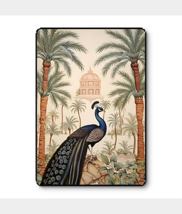 Royal Peacock Wall Art with Palm Trees | Palace UV Print