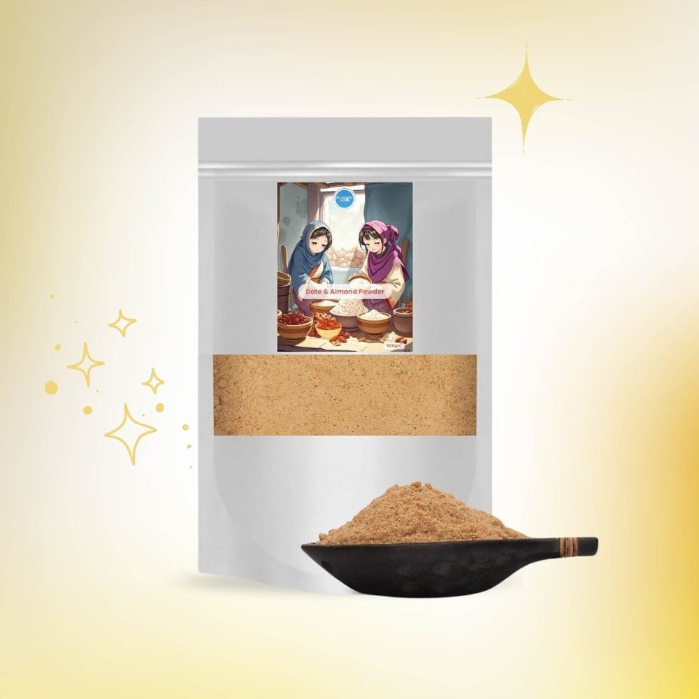 Morning Wale Date and Almond Powder (500g) | Natural Energy Booster | Sugar Substitute for Kids & Adults