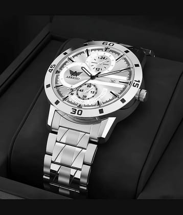 Abrexo Silver Stainless Steel Analog Men's Watch