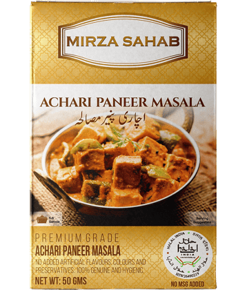 Mirza Sahab Achari Paneer  Instant Mix 50 gm Pack of 4