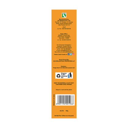 Catch Straight Premium BIB || Yellow Chilli Powder || 100 Grams Catch Straight Premium BIB || Yellow Chilli Powder || 100 Grams