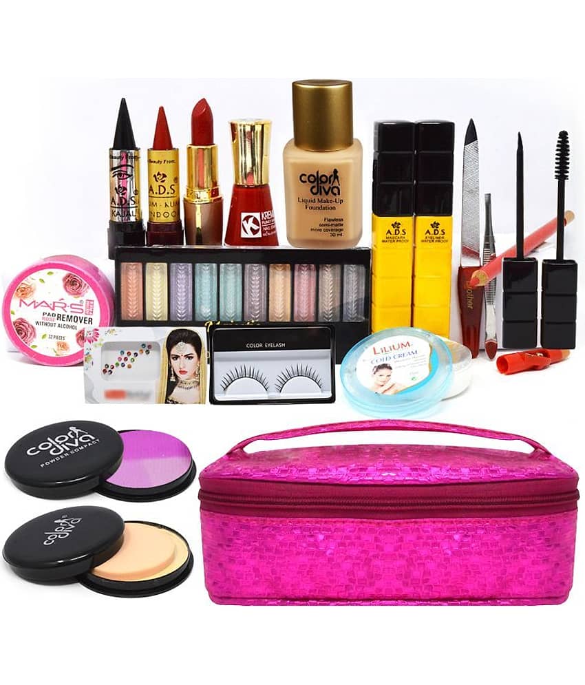 Adbeni All In One Daily Home Salon Makeup Kit with Pouch