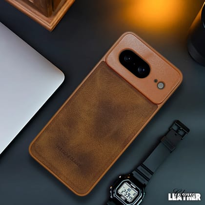 Brown Classic Leather Case for Google Pixel 8