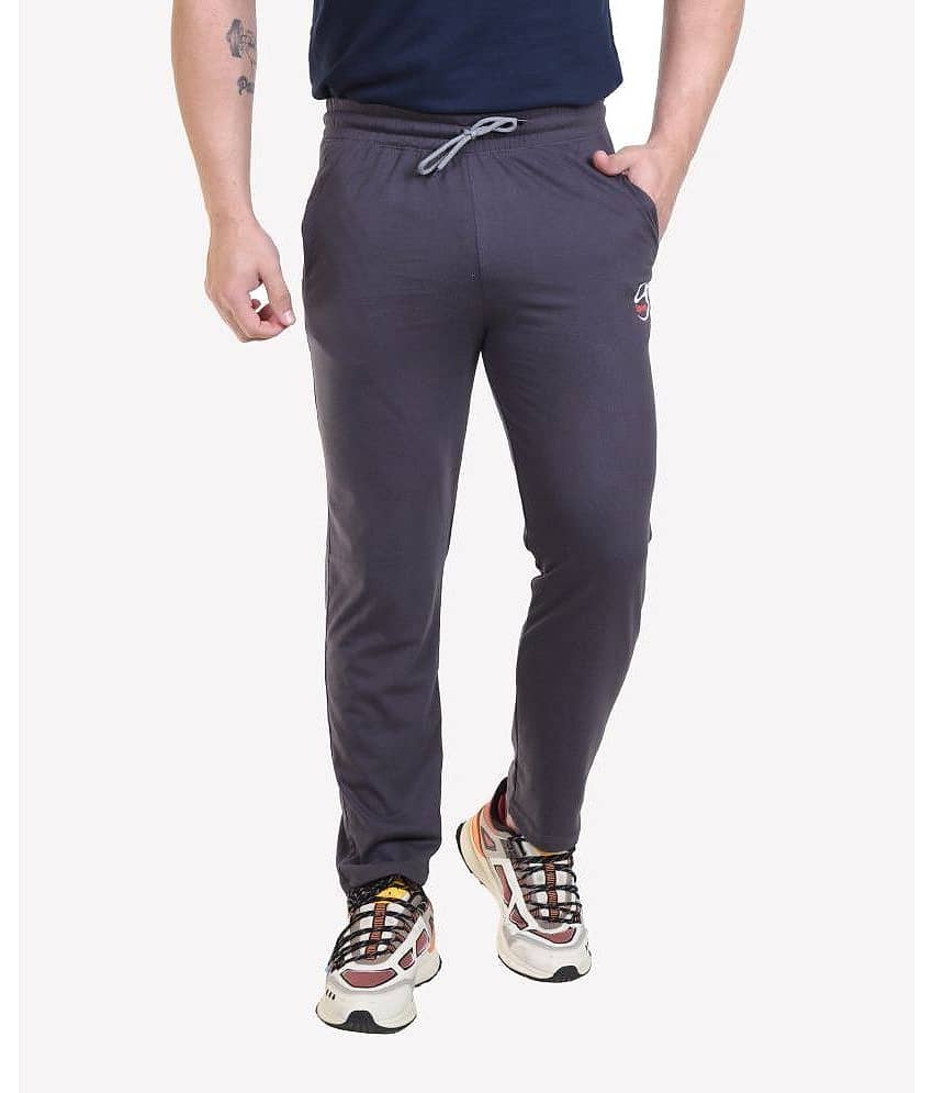 Bombay Velvet - Grey Cotton Blend Men's Trackpants ( Pack of 1 )
