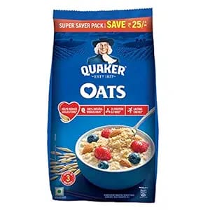 Quaker Oats - Natural Wholegrain, Nutritious Breakfast Cereals, Dalia Porridge, Easy To Cook, 1.5 kg Pouch