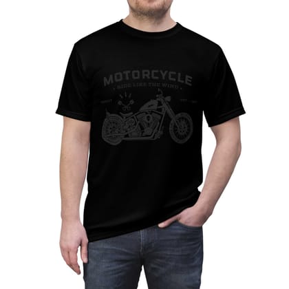 Premium Cotton T-Shirts with Bold Graphic DTF Prints (Color-Black, Size-M)