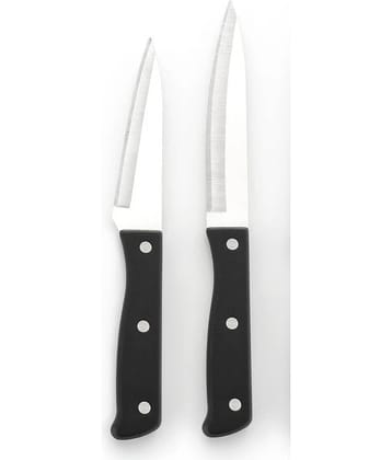 MAGICSPOON Black Stainless Steel Chef Knife Blade Length 13 cm ( Pack of 2 )