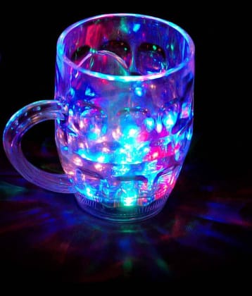 Switchon Color Changing Plastic LED Lighting Mug, 250ml (Pack of 1)
