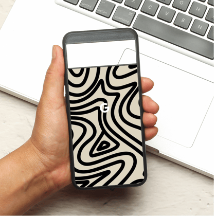 Zebra Flow metal back case for Google Pixel 8