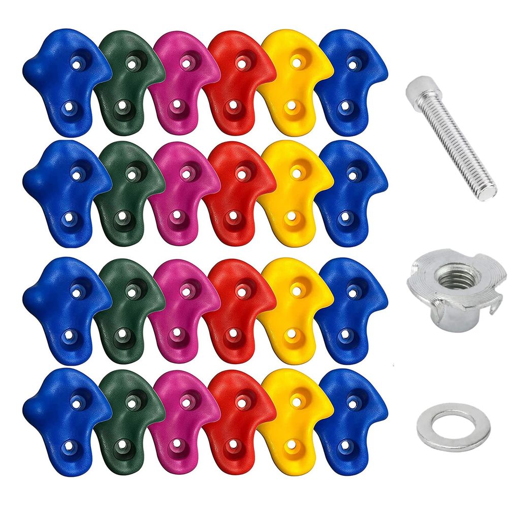 Reznor Premium Climbing Holds Set for Rock Climbers - Durable Stone-Inspired Grips