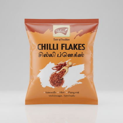 Valari Chilli Flakes Pack - 50g Seasonings for Italian Dishes, Red Chilli Flakes for Pasta, Pizza, Salads, Premium Sprinkler Seasoning, Italian Herbs and Spices