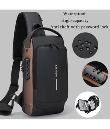 GMPex Waterproof Anti-Theft Cross Bag (Mix Color) Assorted Fabric Shopping Bag Pack of 1