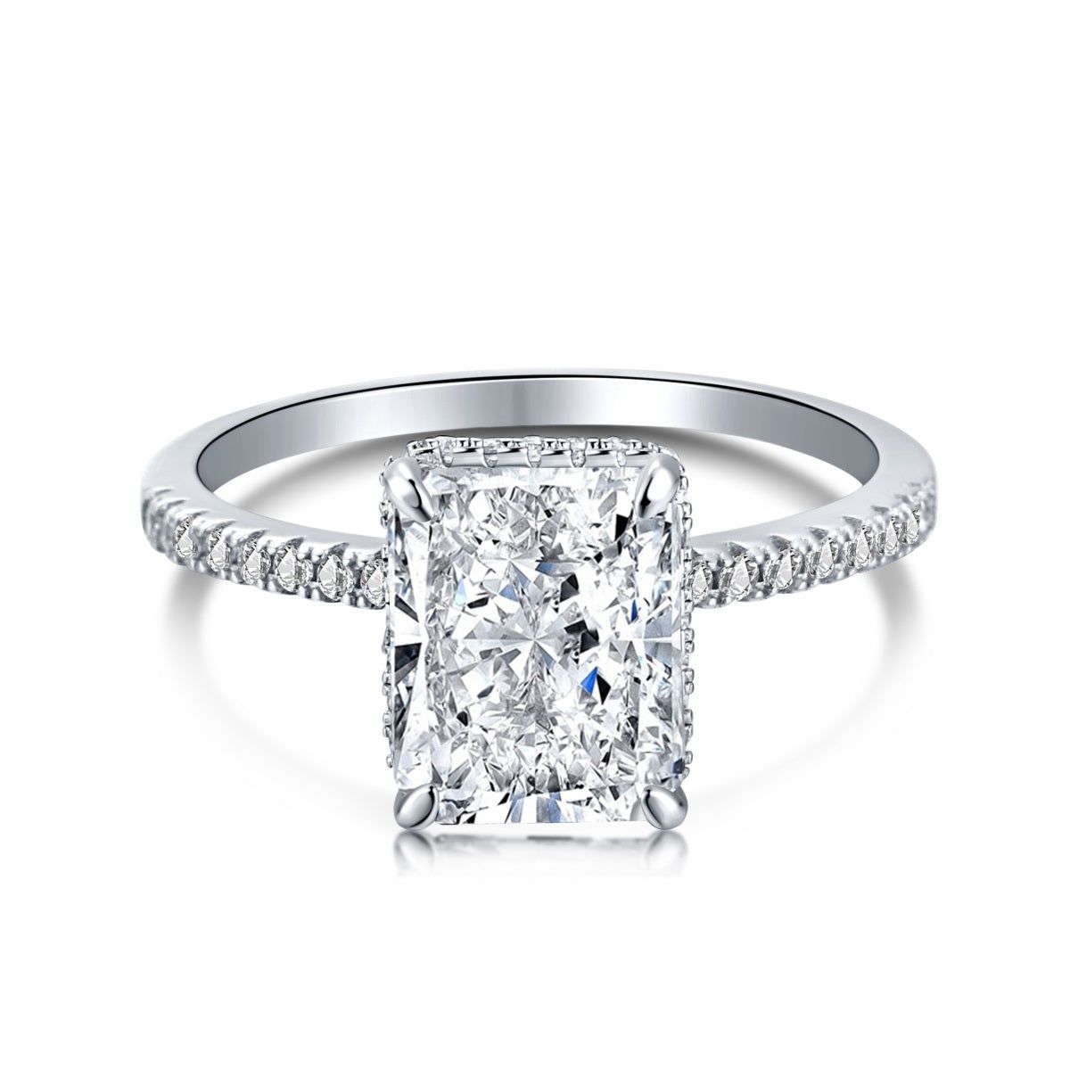 CRUSHED ICE RING - Fine Silver-7 / Silver