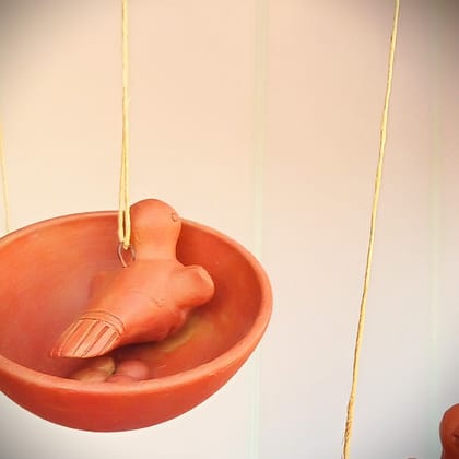 MP Terracotta Craft Bird Bowl