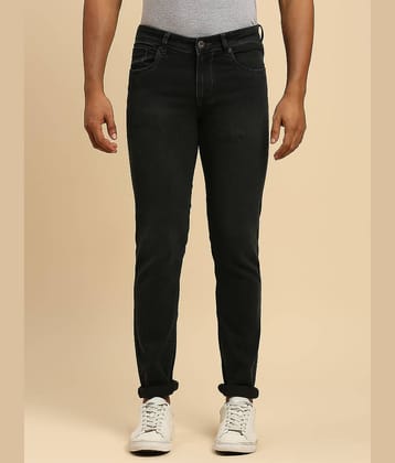 HJ HASASI Slim Fit Acid Wash Men's Jeans - Black ( Pack of 1 )
