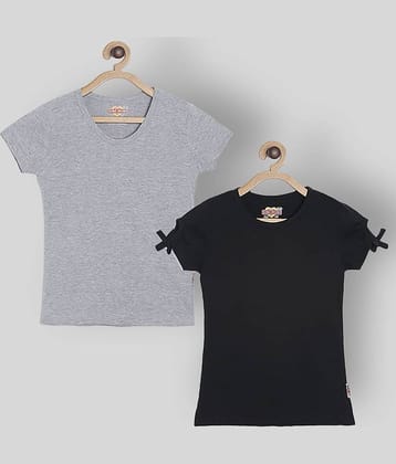 Sini Mini Pack of 2 Girls 100% Cotton Shirts ( Multicolor )