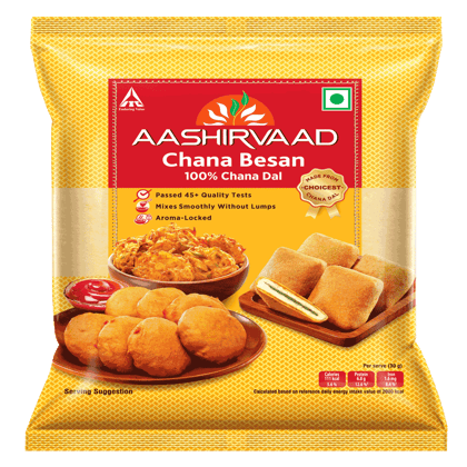 Aashirvaad, 100% Chana Dal Besan, 500 g Aashirvaad, 100% Chana Dal Besan, 500 g