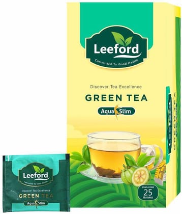 Leeford Green Tea Aqua Slim 25 Tea Bags, pack of 1