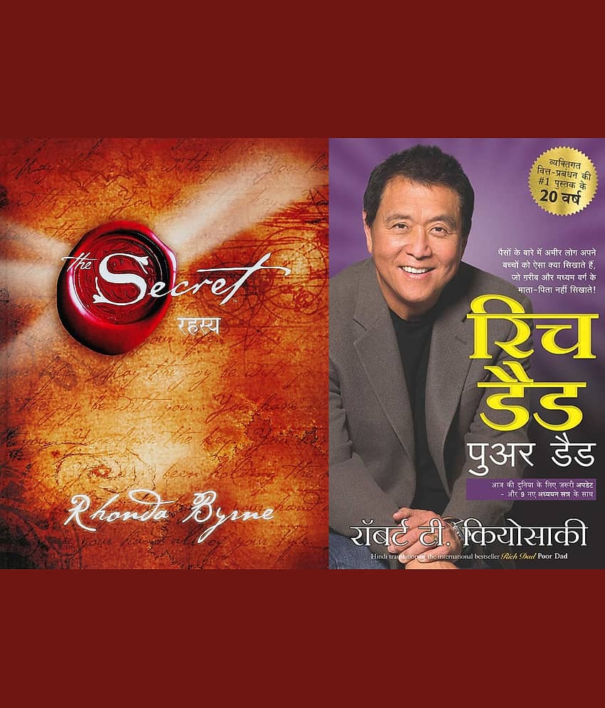 The Secret (Rahsya) & Rich Dad Poor Dad (Hindi) By Rhonda Byre & Robert T