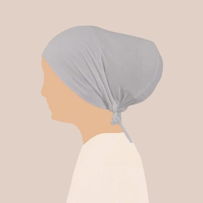 Adjustable Hijab Cap - Light Grey