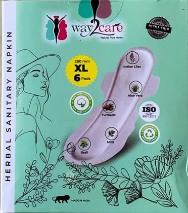 HERBAL SANITARY 280 MM XL 6 Pads