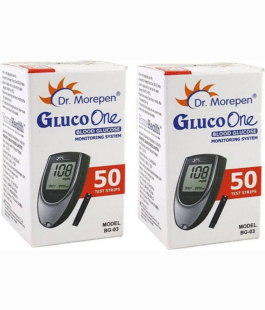 Dr. Morepen Gluco One 100 Strips 100 Test Strips
