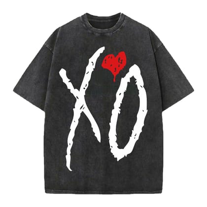 Xo Designed Oversized Tee-XS / Vintage Black
